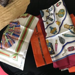 Hermès for both scarves